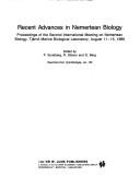 Cover of: Recent advances in nemertean biology by International Meeting on Nemertean Biology (2nd 1986 Tjärnö Marine Biological Laboratory)