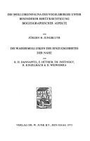 Cover of: Die Molluskenfauna des Vogelsberges unter Besonderer Berücksichtigung Biogeographischer Aspekte: Die Wassermollusken des Einzugsgebietes der Nahe (Biogeographica)