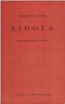 Cover of: Eidola: ausgewählte kleine Schriften