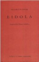 Cover of: Eidola: Ausgewahlte kleine Schriften