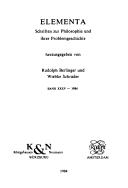 Cover of: Beiträge zu Aristoteles' Erkenntnislehre und Metaphysik