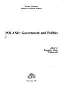 Cover of: Poland: government and politics