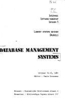 Database management systems by Library Systems Seminar (5th 1981 Brussels, Belgium)