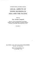 Cover of: Legal aspects of doing business in Asia and the Pacific