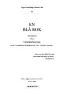 Cover of: En blå bok by August Strindberg