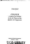 Cover of: Colour by Jonas Gavel