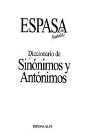 Cover of: Diccionario De Sinonimos Y Antonimos (Espansa De Bolsillo Series) by Espasa Staff