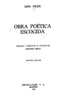 Cover of: Obra poética escogida