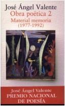 Material memoria, 1977-1992 (Obra poetica)