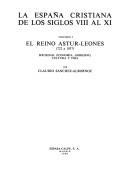 Cover of: La España cristiana de los siglos VIII al XI. by 