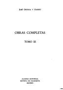 Obras Completas by José Ortega y Gasset