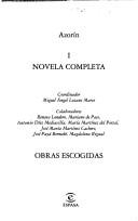 Cover of: Novela completa