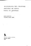 Cover of: Aristotelous peri poietikes by Aristotle