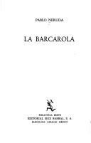 Cover of: La barcarola