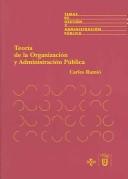 Teoría de la organización y administración pública by Carles Ramió