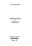 Cover of: Literatura y Publico (Colección filologica)