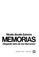 Cover of: Memorias: segundo texto de mis memorias