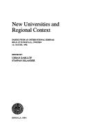 Cover of: New universities and regional context: papers from an international seminar held at Sundsvall, Sweden 14-18 June, 1992
