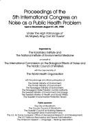 Cover of: Noise as a public health problem by International Congress on Noise as a Public Health Problem (5th 1988 Stockholm, Sweden)