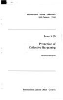 Cover of: Promotion of collective bargaining: fifth item on the agenda.
