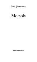 Cover of: Motsols: [dikter]
