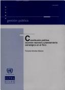Cover of: Constitución política, acuerdo nacional y planeamiento estratégico en el Perú