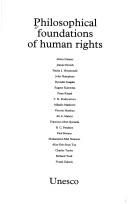 Cover of: Philosophical foundations of human rights