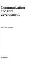 Cover of: Communication and rural development
