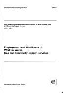 Cover of: Employment and conditions of work in water, gas, and electricity supply services | Joint Meeting on Employment and Conditions of Work in Water, Gas, and Electricity Supply Services (1987 Geneva, Switzerland)