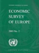 Cover of: Economic Survey Of Europe 2003: 2003, No. 2 (Economic Survey of Europe)