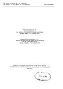 Cover of: Report of the Fao/Unep Meeting on the Effects of Pollution on Marine Ecosystems: Blanes, Spain, 7-11 Oct 1985