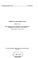 Cover of: Report of the fourth session of the Sub-Committee for the Development and Management of the Fisheries of Lake Victoria, Kisumu, Kenya, 6-10 April 1987.