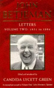 Cover of: LETTERS: 1952-84 V. 2