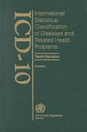 Cover of: Icd-10 Volume 2: International Statistical Classification of Diseases and Related Health Problems : Instruction Manual