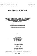 Cover of: FAO Species Catalogue (FAO Fisheries Synopsis) | 