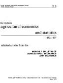 Cover of: FAO studies in agricultural economics and statistics, 1952-1977 | 