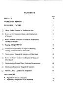 Employment situation of Bangladeshi seafarers by National Tripartite Workshop on Employment Situation of Bangladeshi Seafarers (1989 Chittagong, Bangladesh)