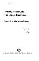 Cover of: Primary Health Care: The Chinese Experience