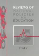 Cover of: Reviews of National Policies for Education: Italy (Reviews of National Policies for Education)