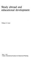 Cover of: Study Abroad and Educational Development (Fundamentals of Educational Planning)