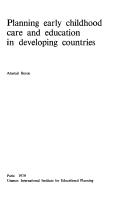 Cover of: Planning Early Childhood Care and Education in Developing Countries (Fundamentals of Educational Planning, No 28)