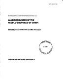 Cover of: Land Resources of the People's Republic of China (Resource Systems Theory & Methodology Series)