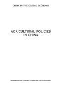 Cover of: Agricultural policies in China. by 