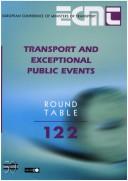 Cover of: Transport and Exceptional Public Events by Ecmt