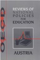 Cover of: Reviews of National Policies for Education - Austria (Fao Forestry Paper,)