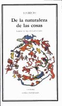 Cover of: De La Naturaleza De Las Cosas