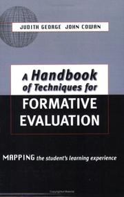 Cover of: A handbook of techniques for formative evaluation: mapping the student's learning experience