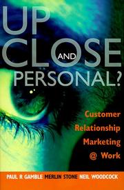 Cover of: Up Close and Personal? Customer Relationship Marketing at Work