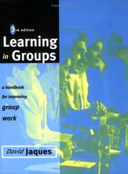 Cover of: Learning in Groups 3rd Ed | Jaques