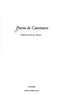 Cover of: Poesía de cancionero